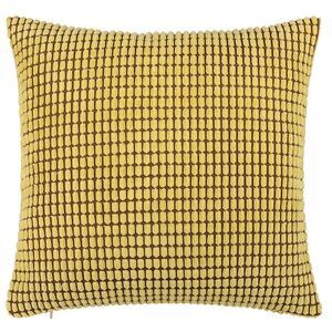 Soft Corduroy Throw Pillow Cover Sofa Cushion Cover 18" x 18" Yellow